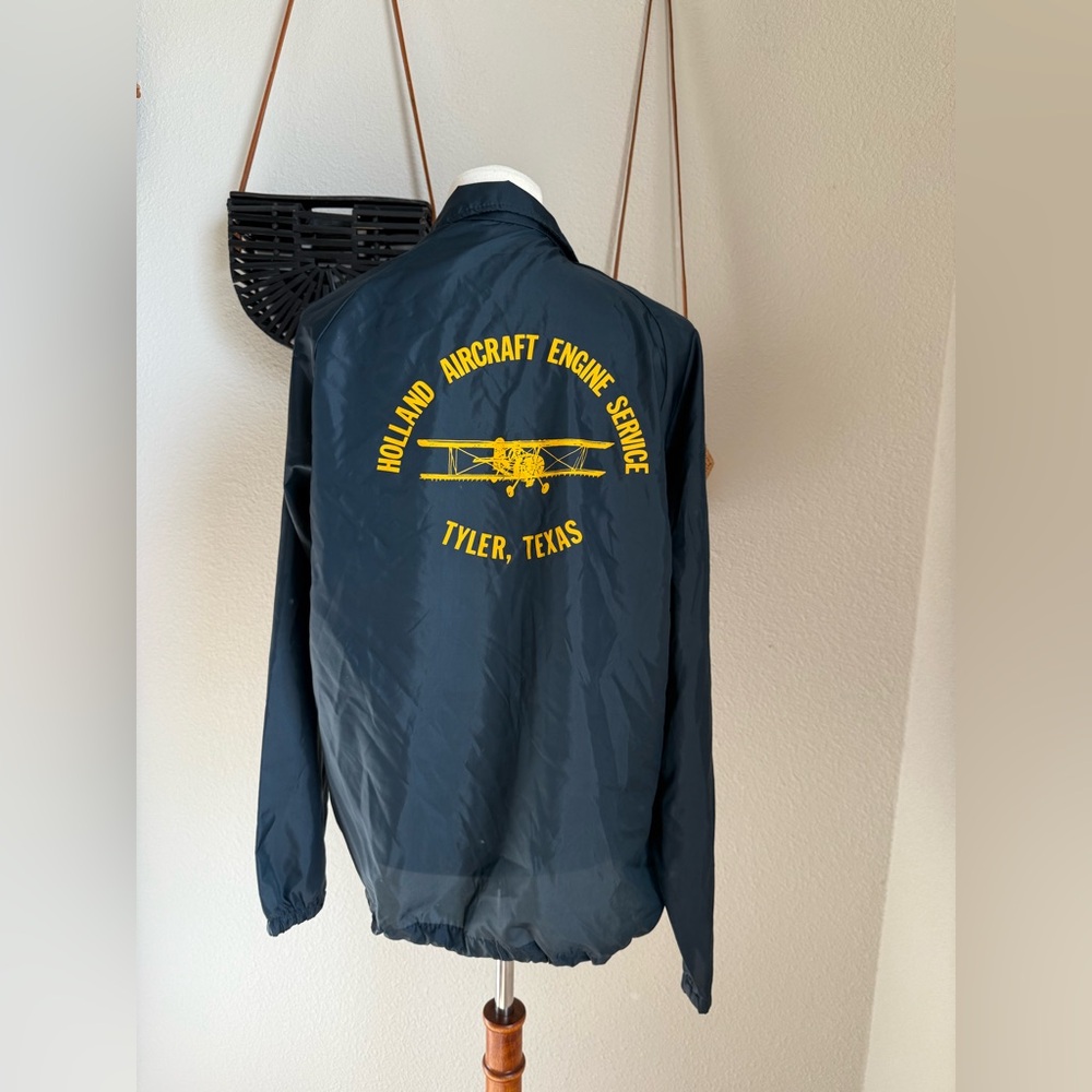 Vintage 1980s Ebert Sportswear Windbreaker Tyler Texas Jacket, Size Small